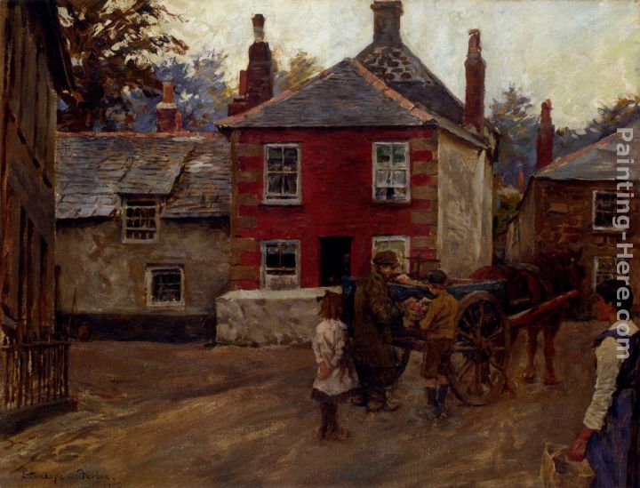 The Fruit Seller painting - Stanhope Alexander Forbes The Fruit Seller art painting